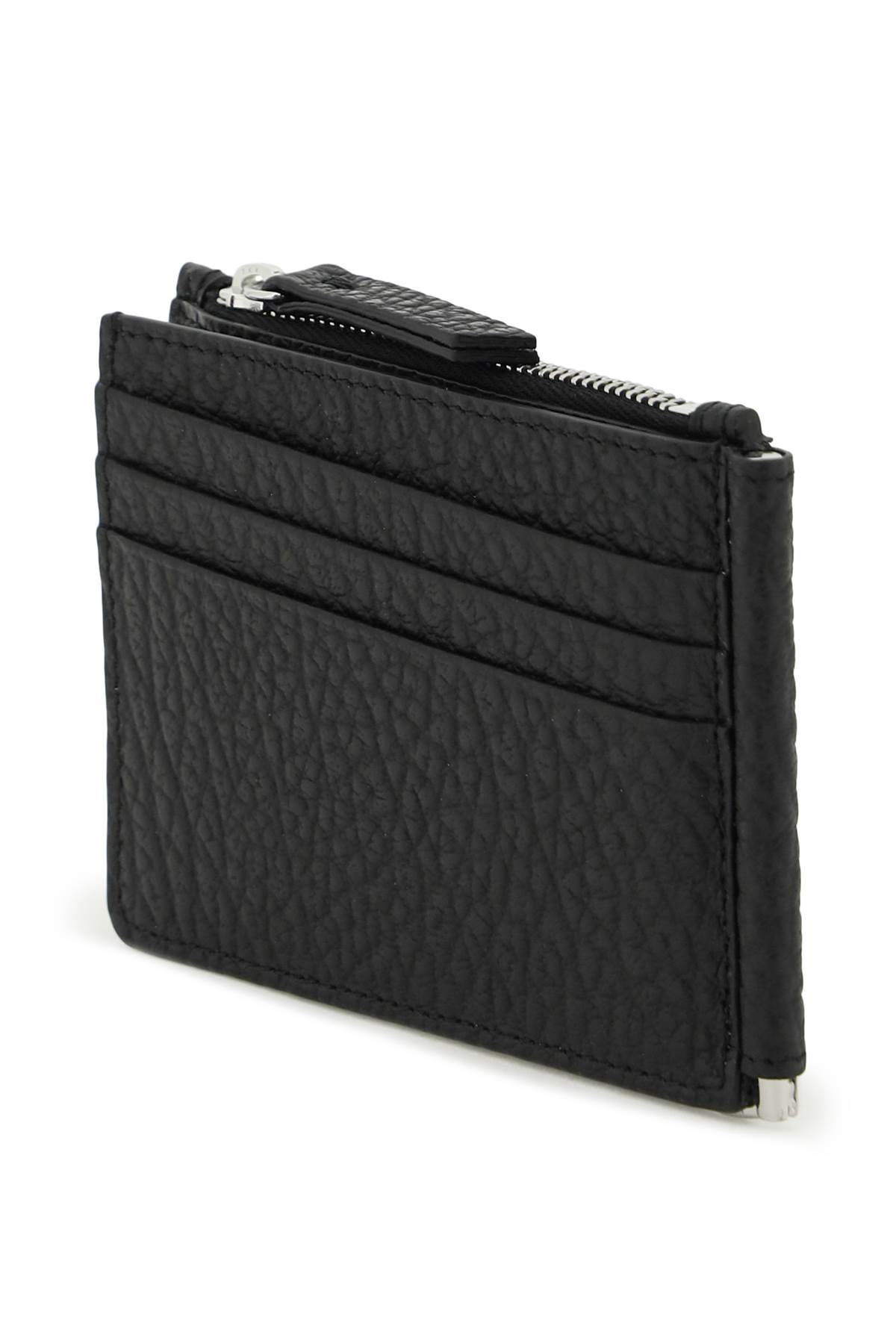 Maison Margiela Card Holder With Money Clip In Black