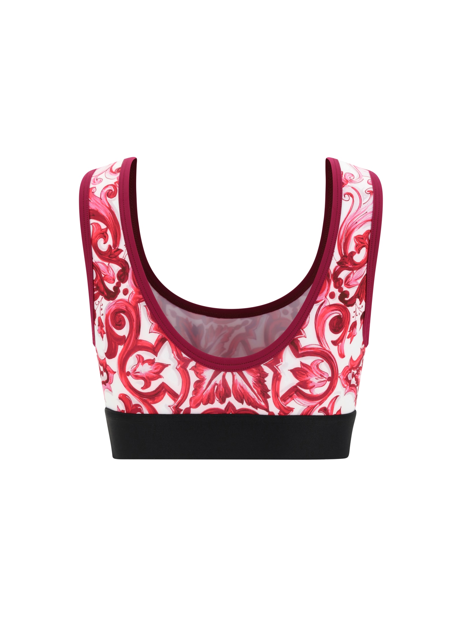 Shop Dolce & Gabbana Sporty Top In Red