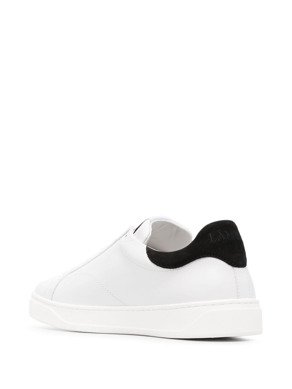 Shop Lanvin Ddb0 Sneakers In White Black