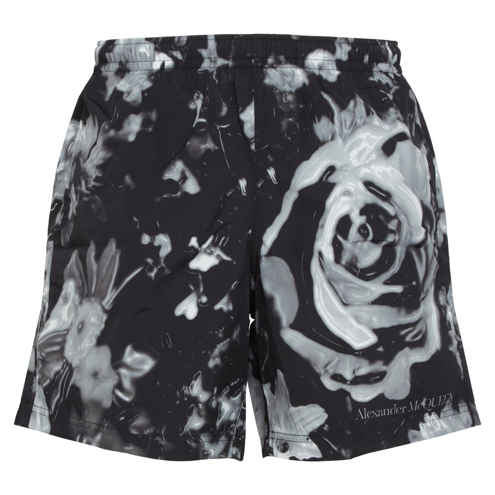 Wax Flower Logo Printed Swim Shorts