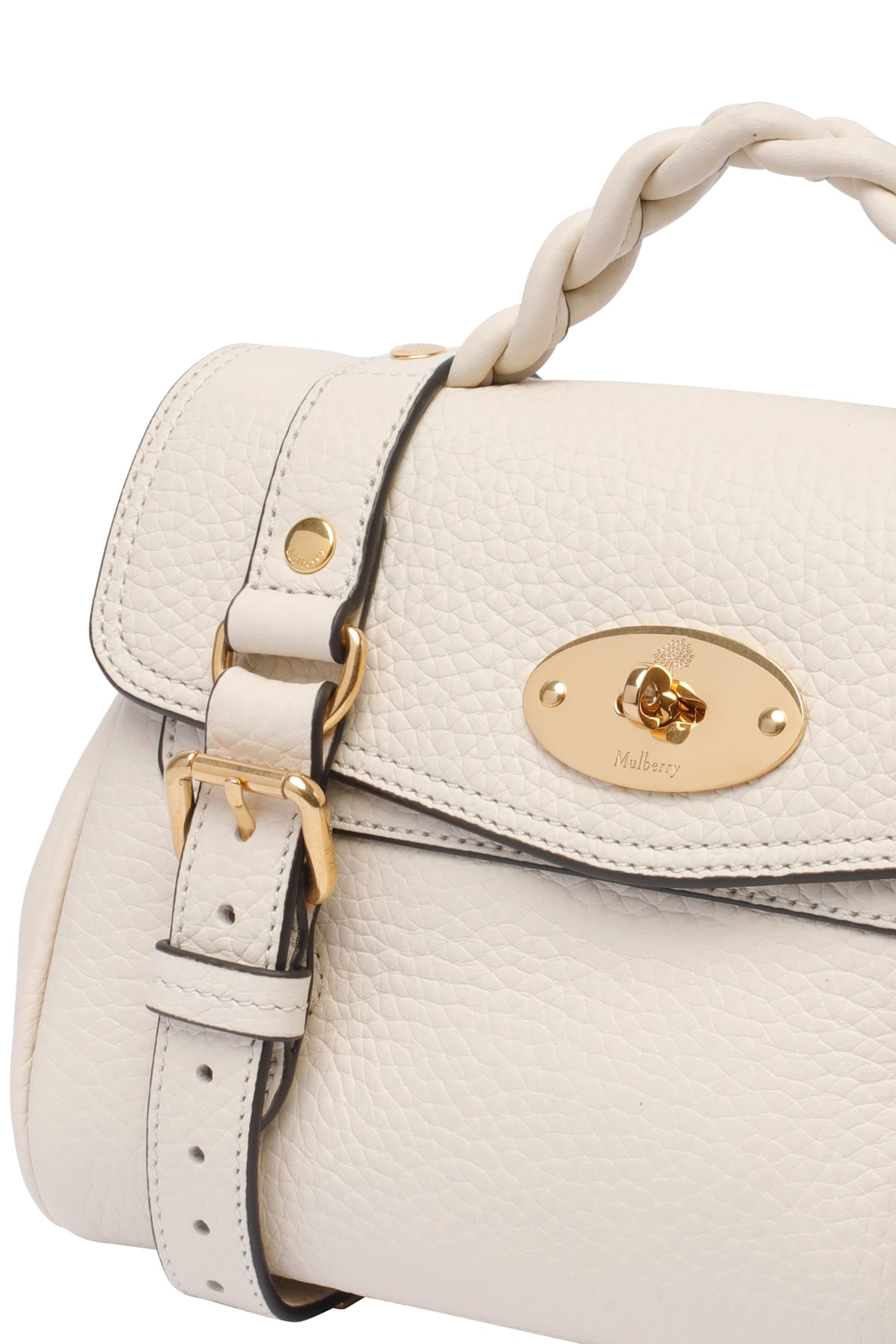 Mulberry Mini Alexa Handbag In Eggshell