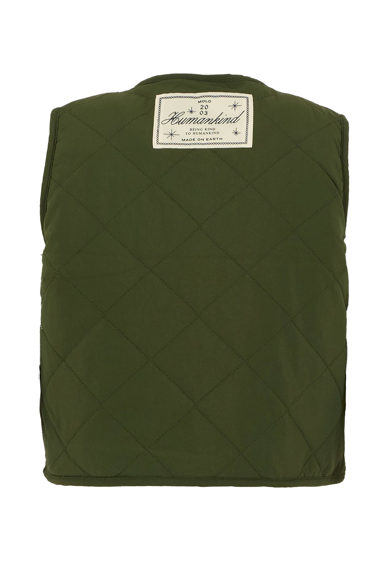 Molo Green Vest For Boy With Patch In Green