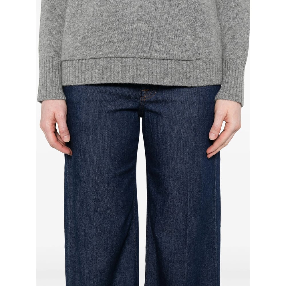 7 For All Mankind Denim Straight-leg Jeans In Blue