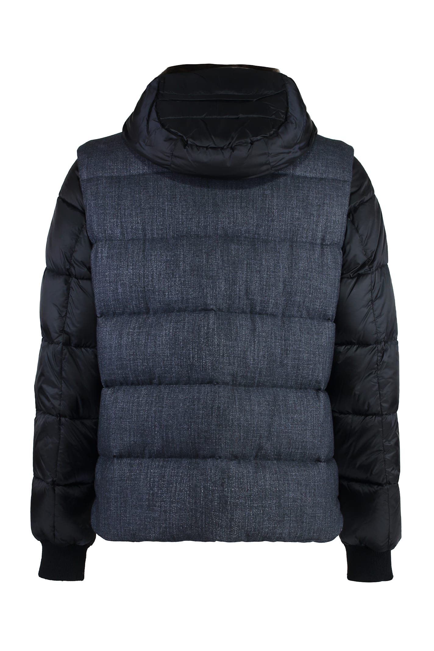 Moorer Celik Hooded Down Jacket In Blue