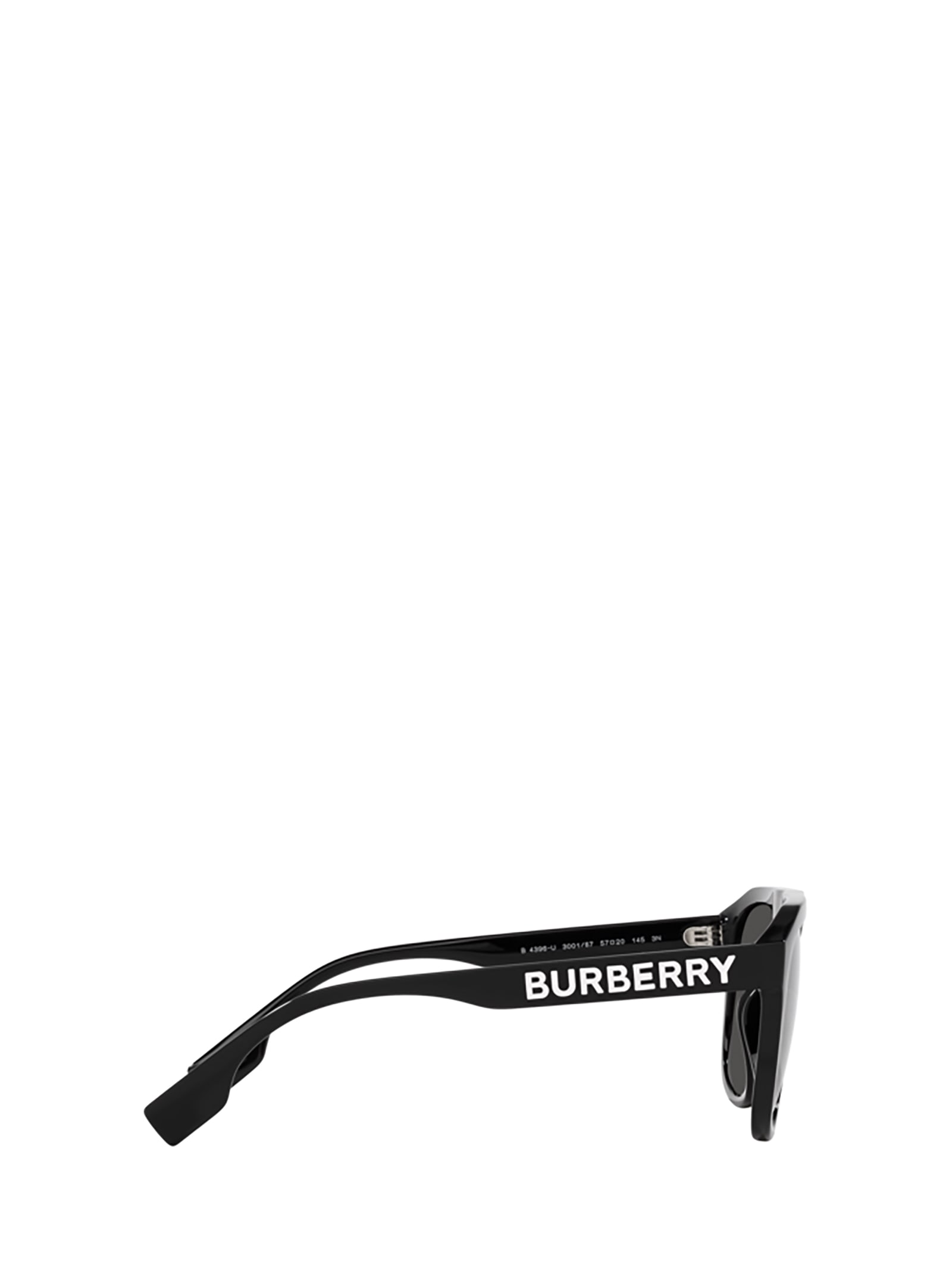 Shop Burberry Eyewear Be4396u Black Sunglasses