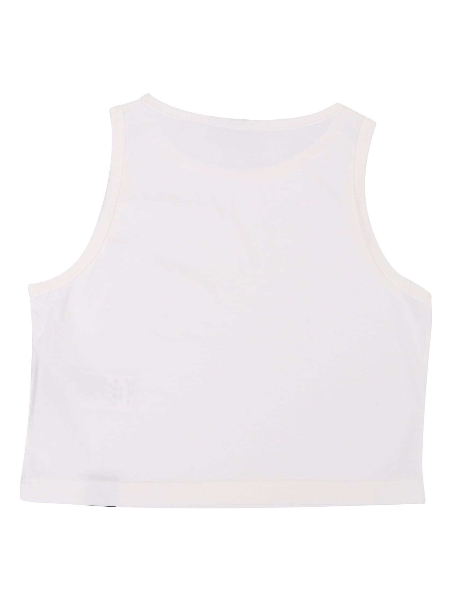Aspesi Cropped Cotton Tank Top In White
