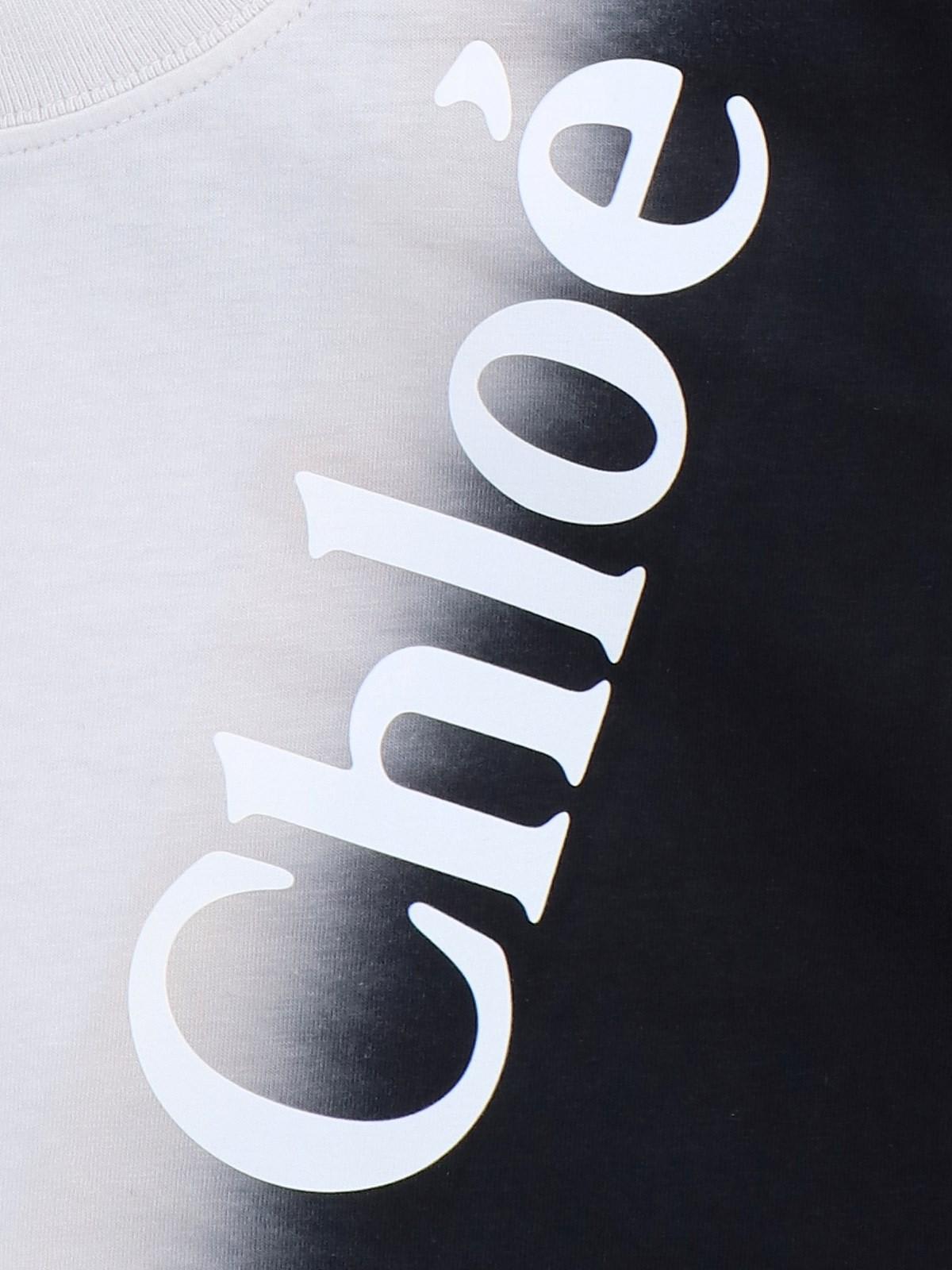 Shop Chloé Printed T-shirt In Black