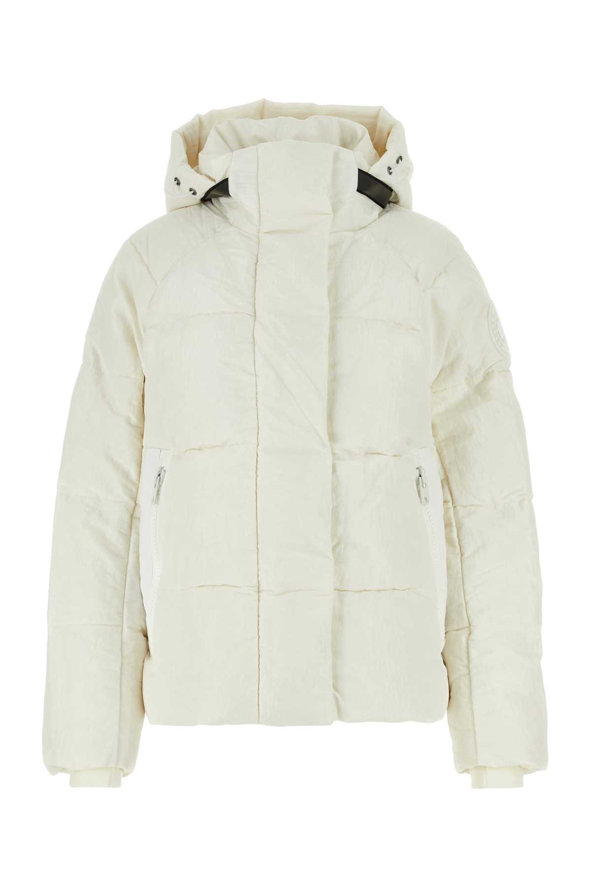 Shop Canada Goose Ivory Nylon Junction Down Jacket In Northstarwhite