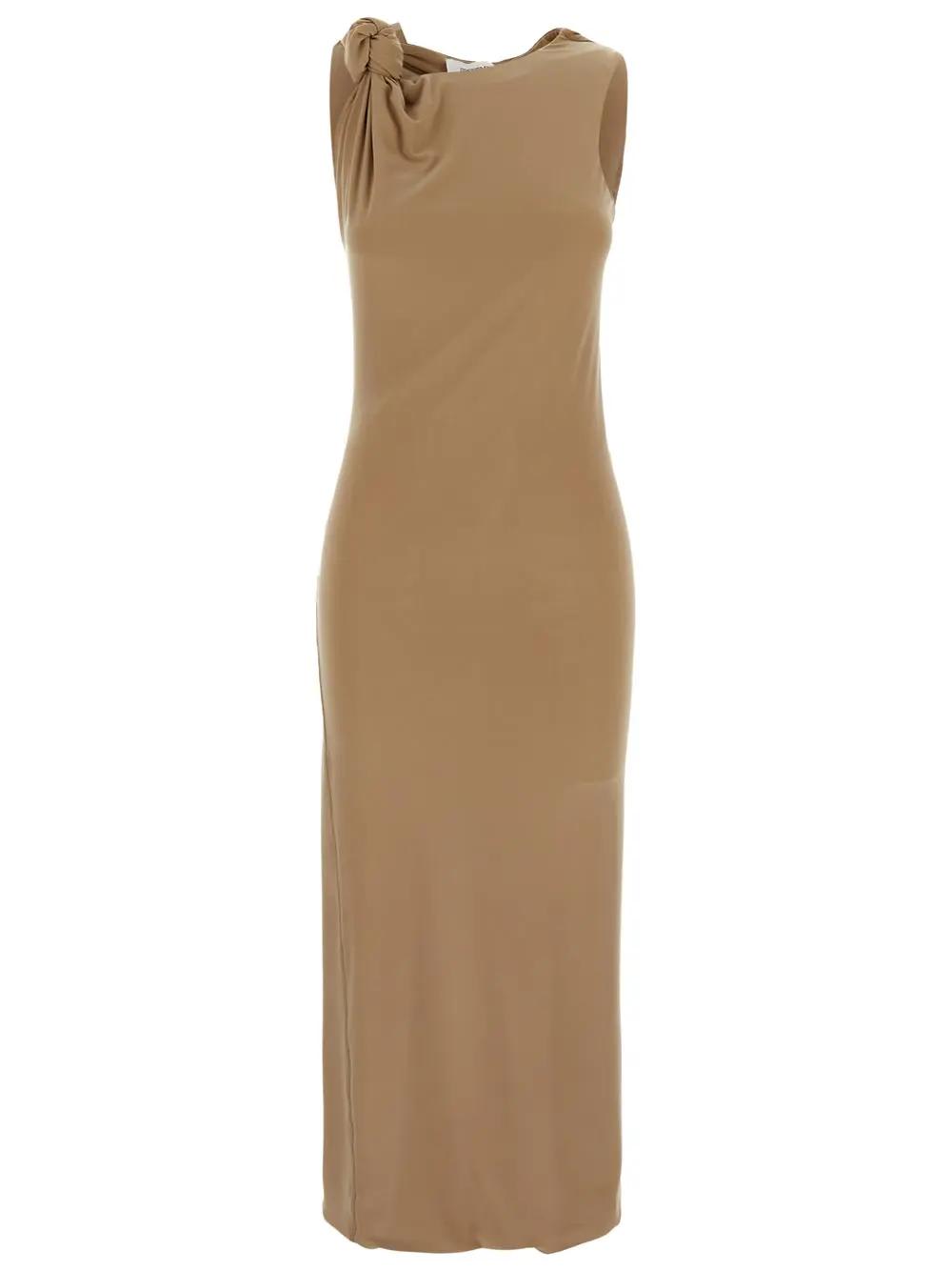 Shop Sportmax Nuble Dress In Beige