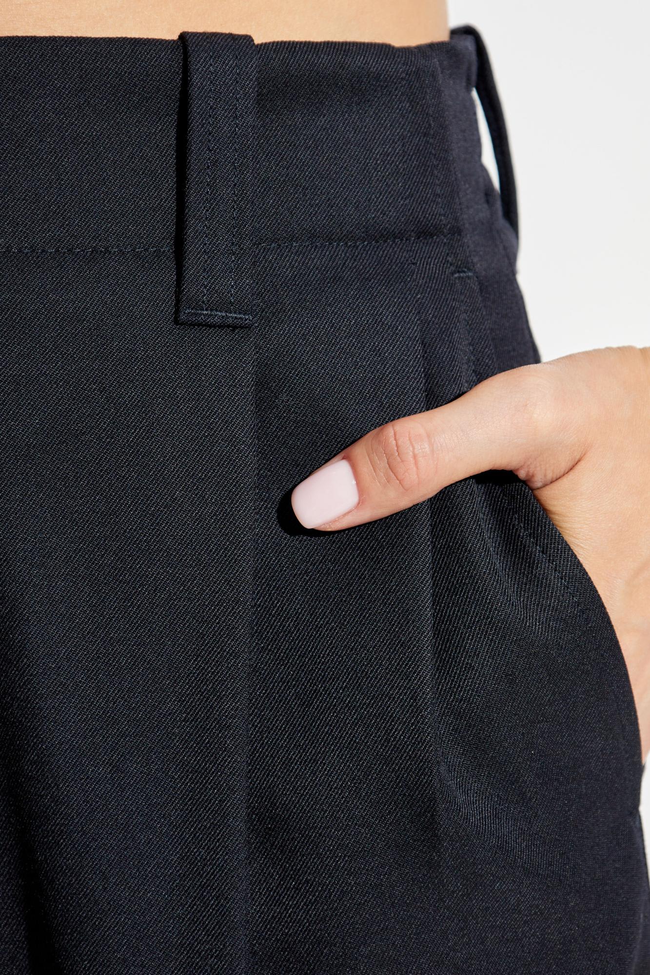 Golden Goose Wool Blend Pants In Blue