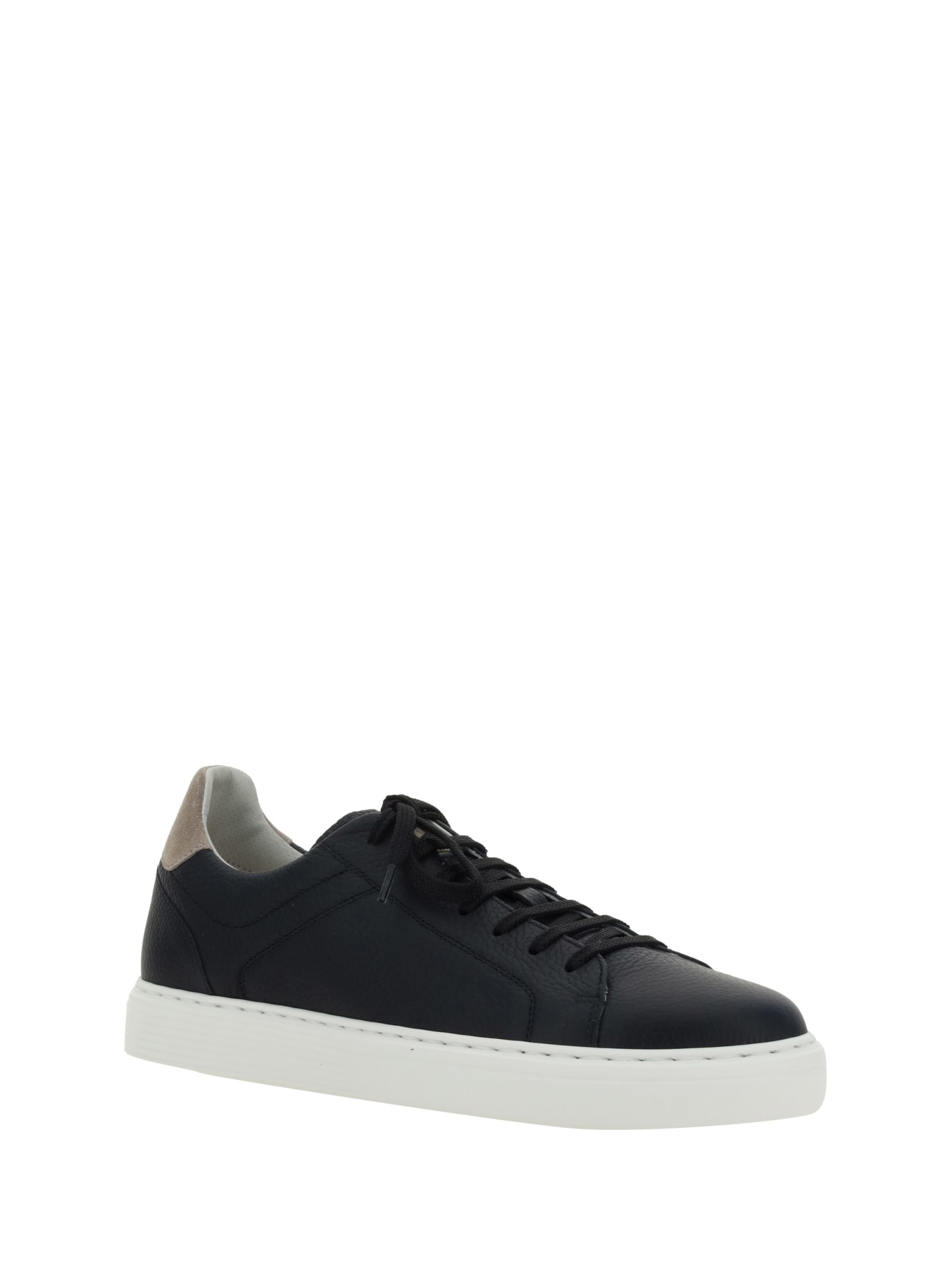 Shop Brunello Cucinelli Sneakers In Nero+avola+fumo