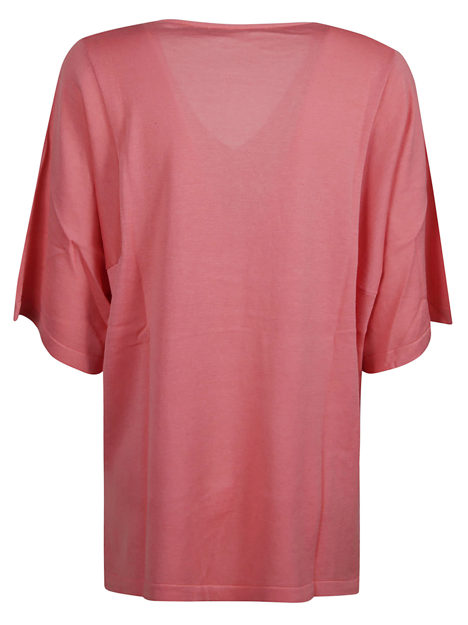 Shop Aspesi V-neck Oversized Top In Corallo