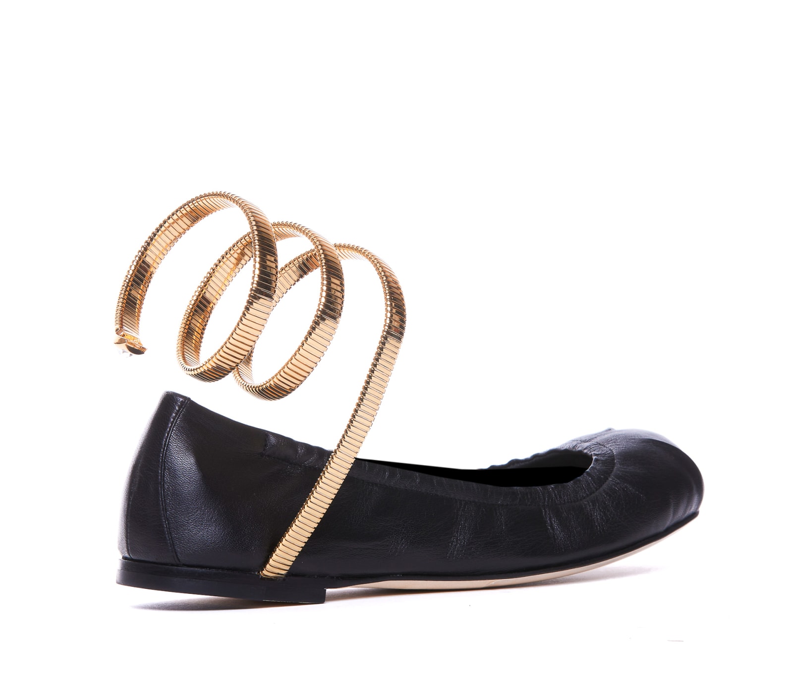 Shop René Caovilla Juniper Flats In Black