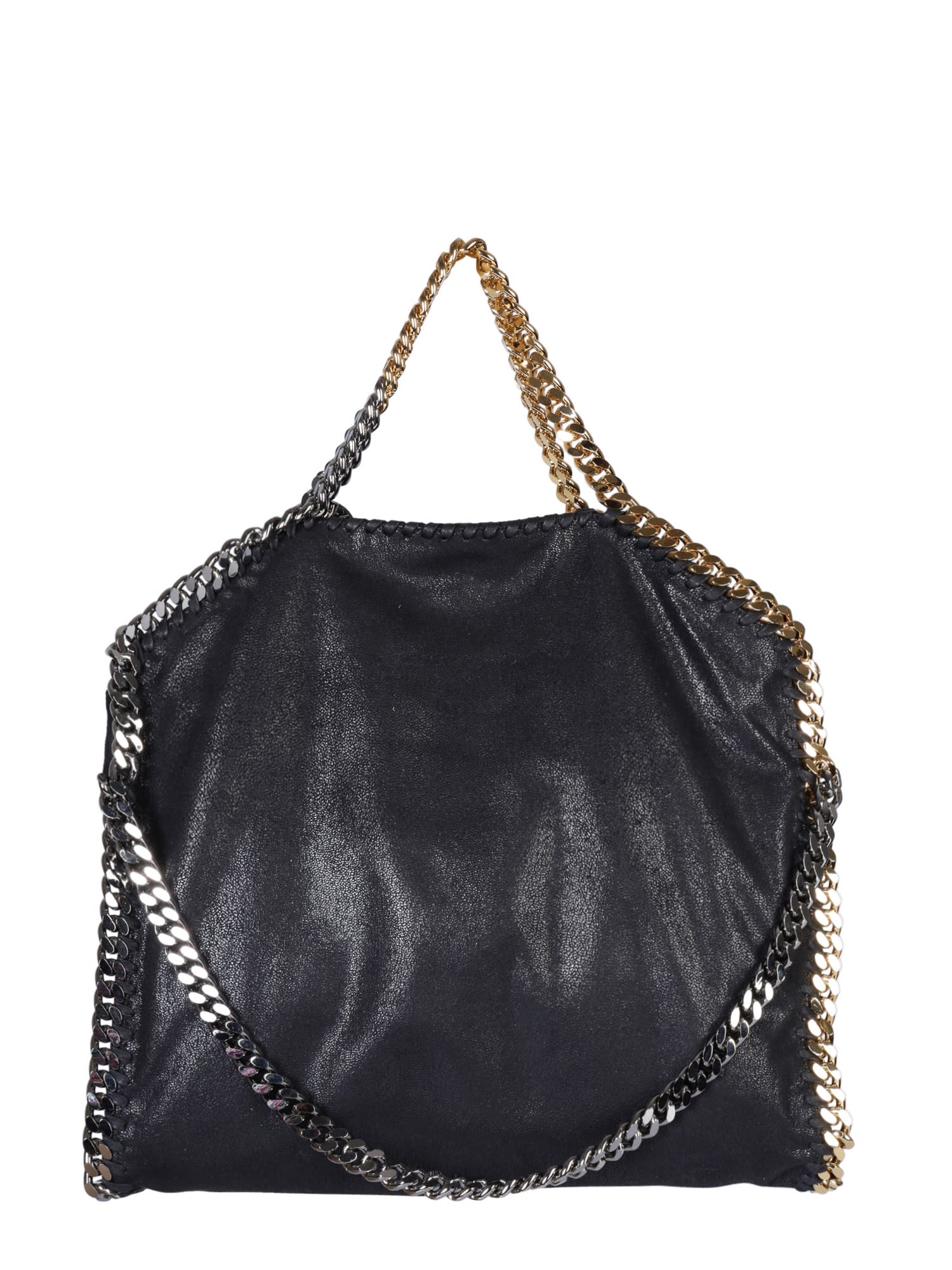 Stella Mccartney Falabella Fold Over Tote Bag In Nero