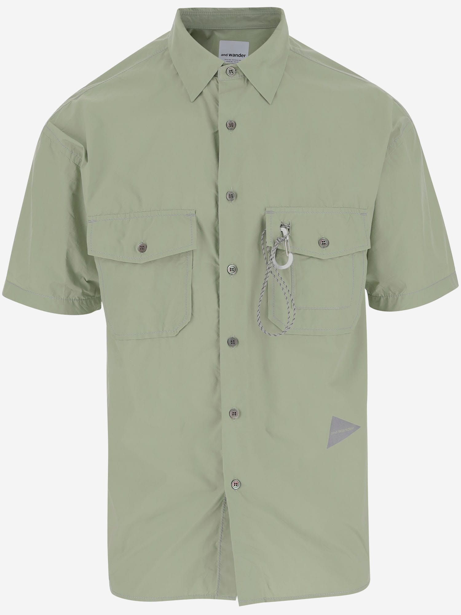 Cotton Blend Shirt With Snap Hook