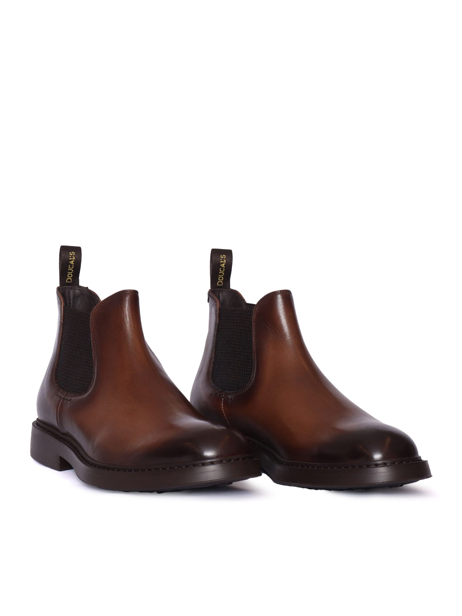 Doucal's Elasticated-panel Chelsea Boots In Brown