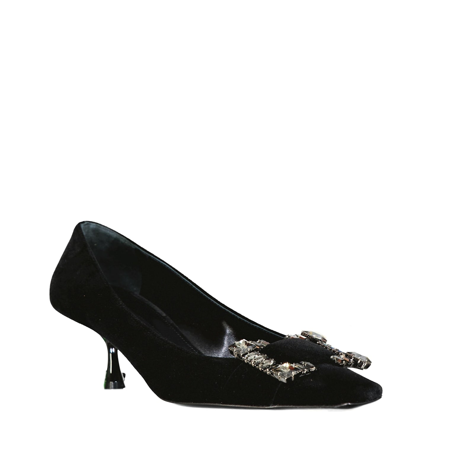 Shop Sergio Rossi Sr Twenty 060 Velvet Pumps In Black