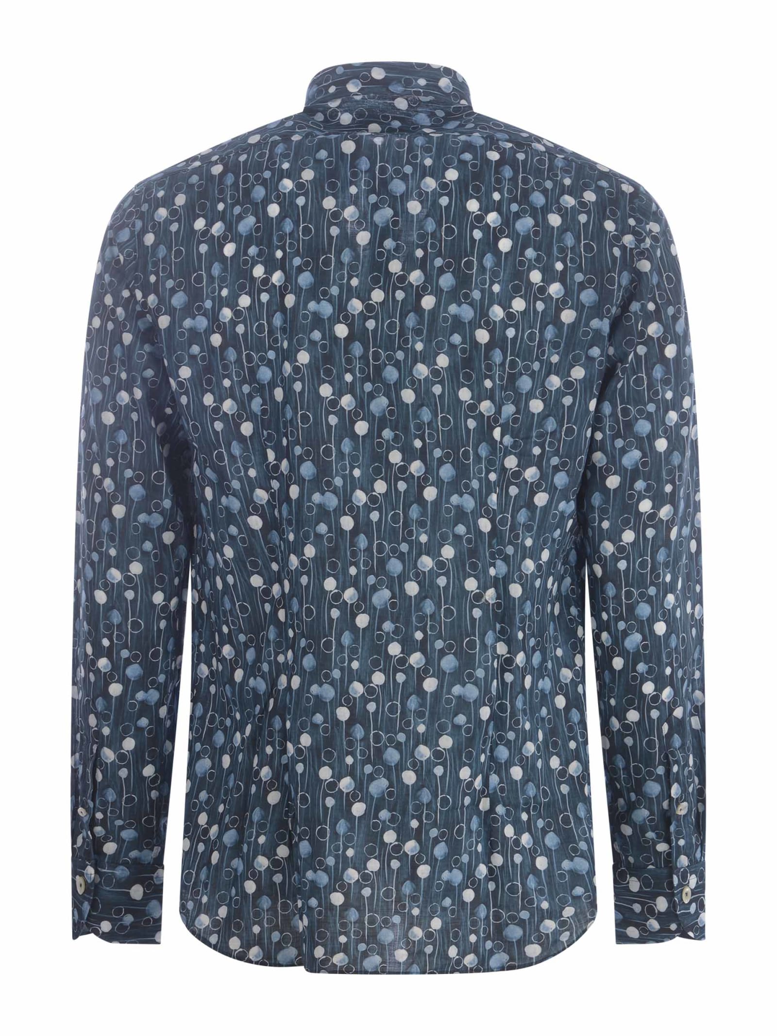 Shop Xacus Shirt  In Cotton In Blu