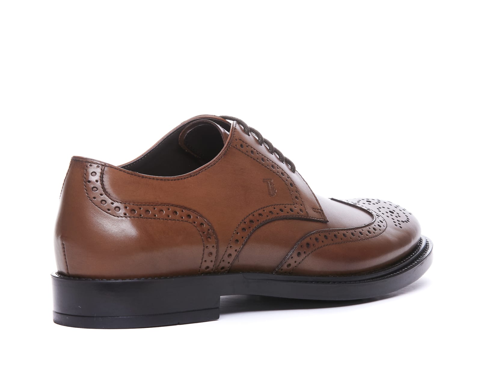 Shop Tod's Laced Up Shoes In Brown