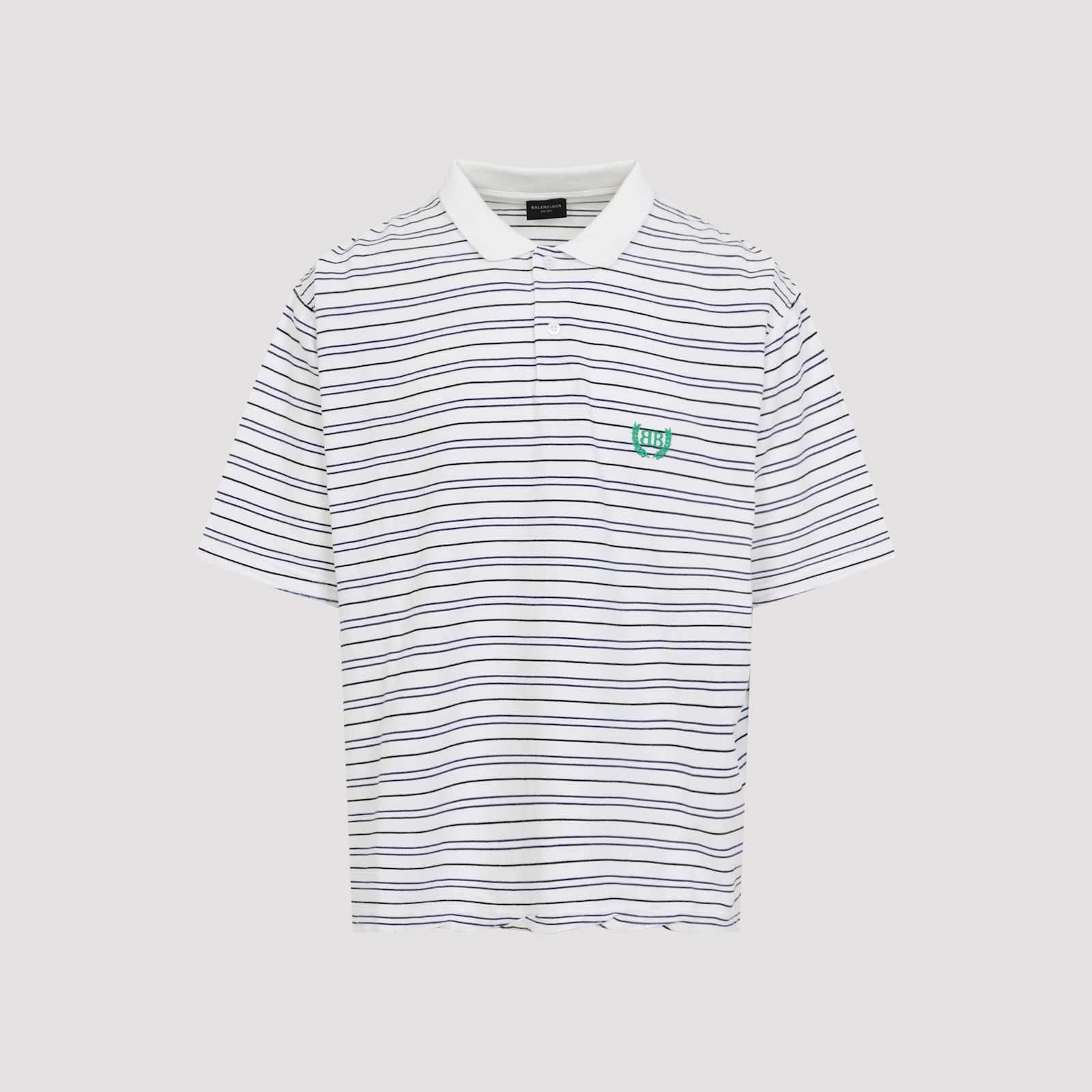 Balenciaga Laurel Regular Cotton Polo Shirt In Multi