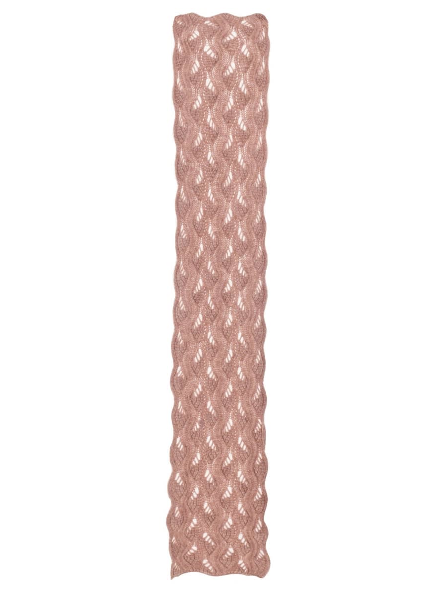 Mila Schön Wool Scarf In Pink