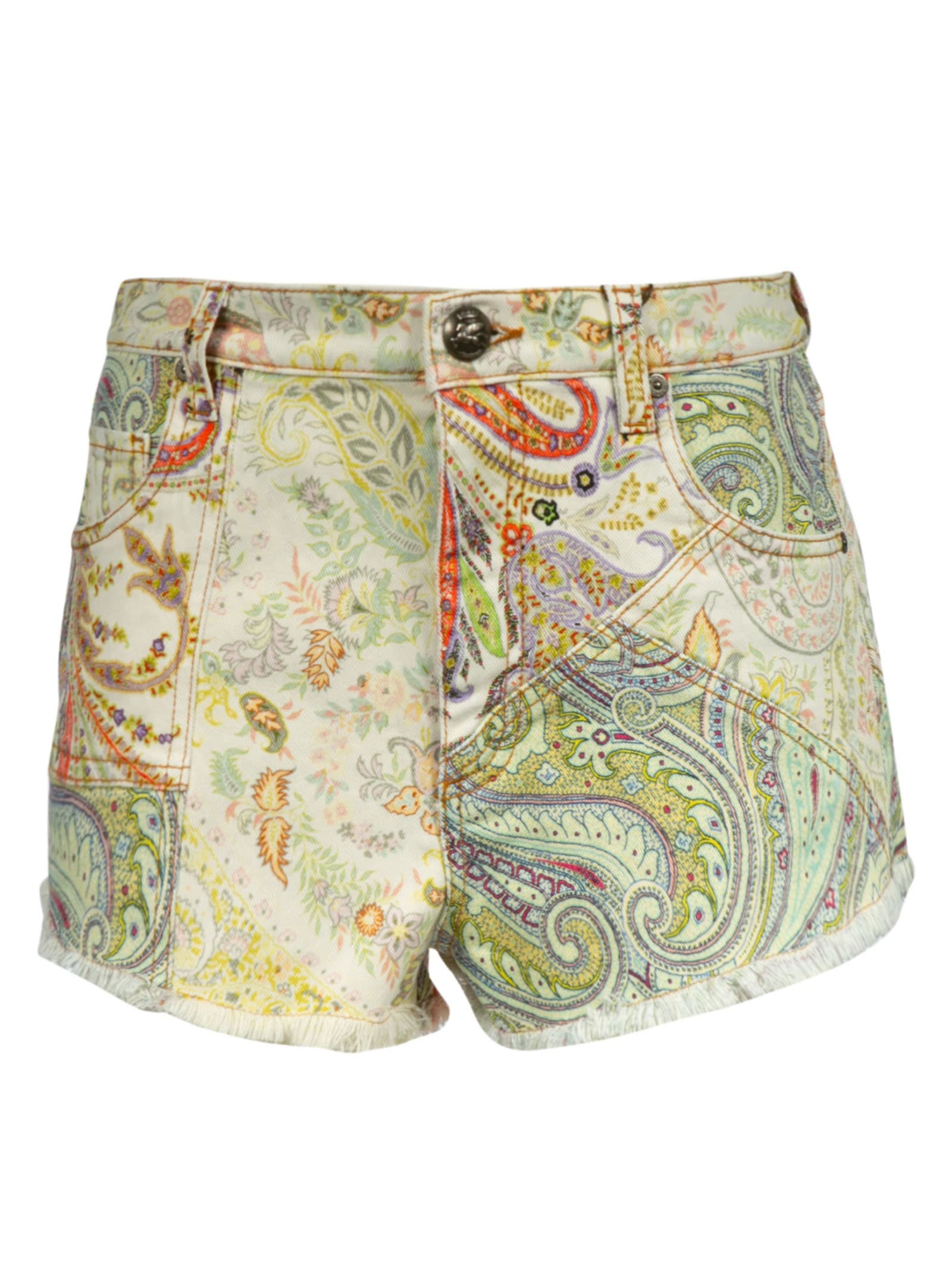 Etro Paisley Printed Shorts