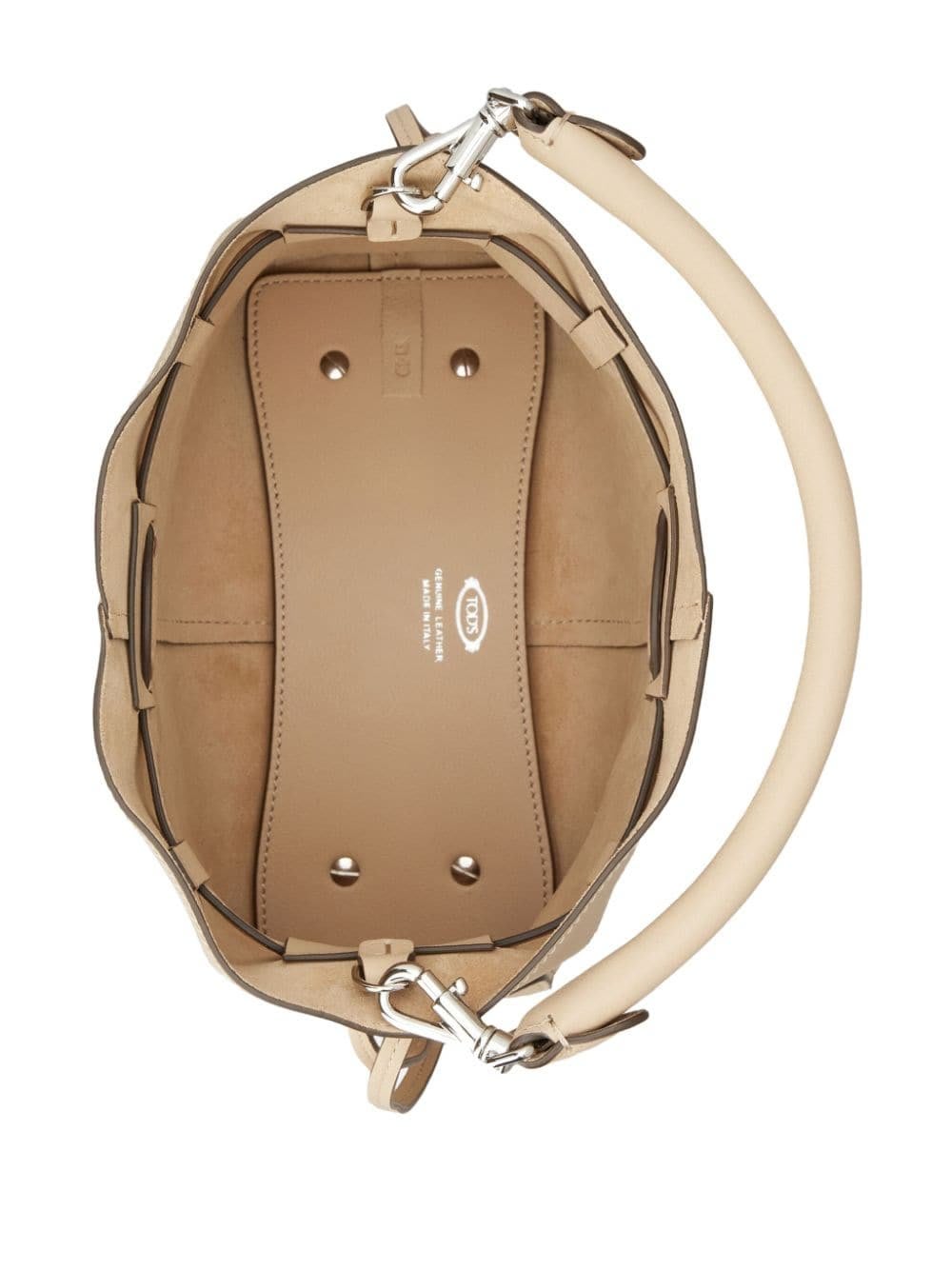 Shop Tod's Di Bag Drawstring Bucket Bag In Beige