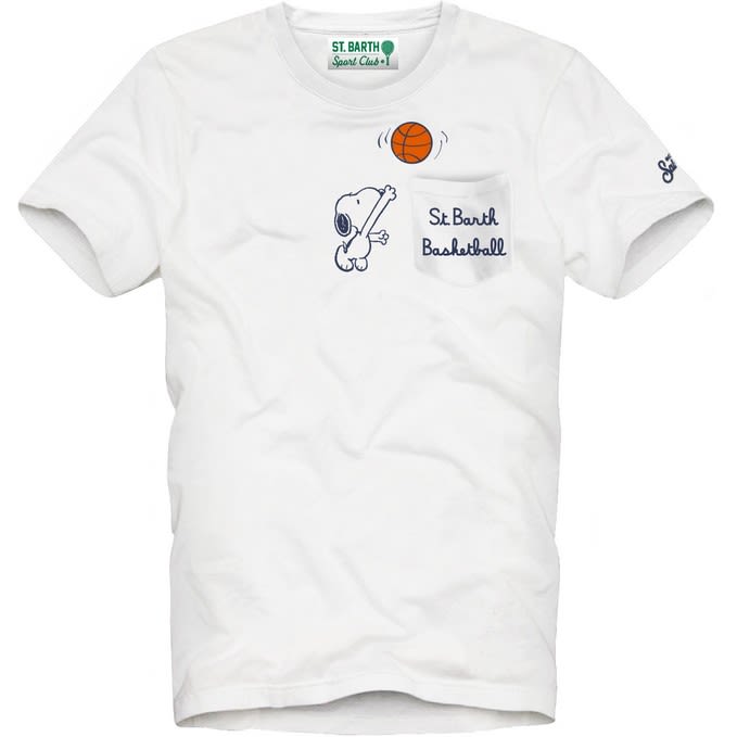 Mc2 Saint Barth Austin T-shirt In White