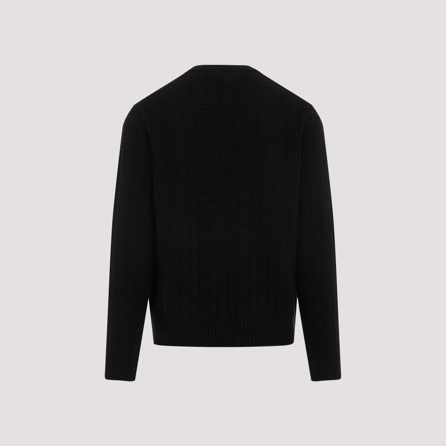 Prada Midnight Blue Wool Blend Sweater In Bleu