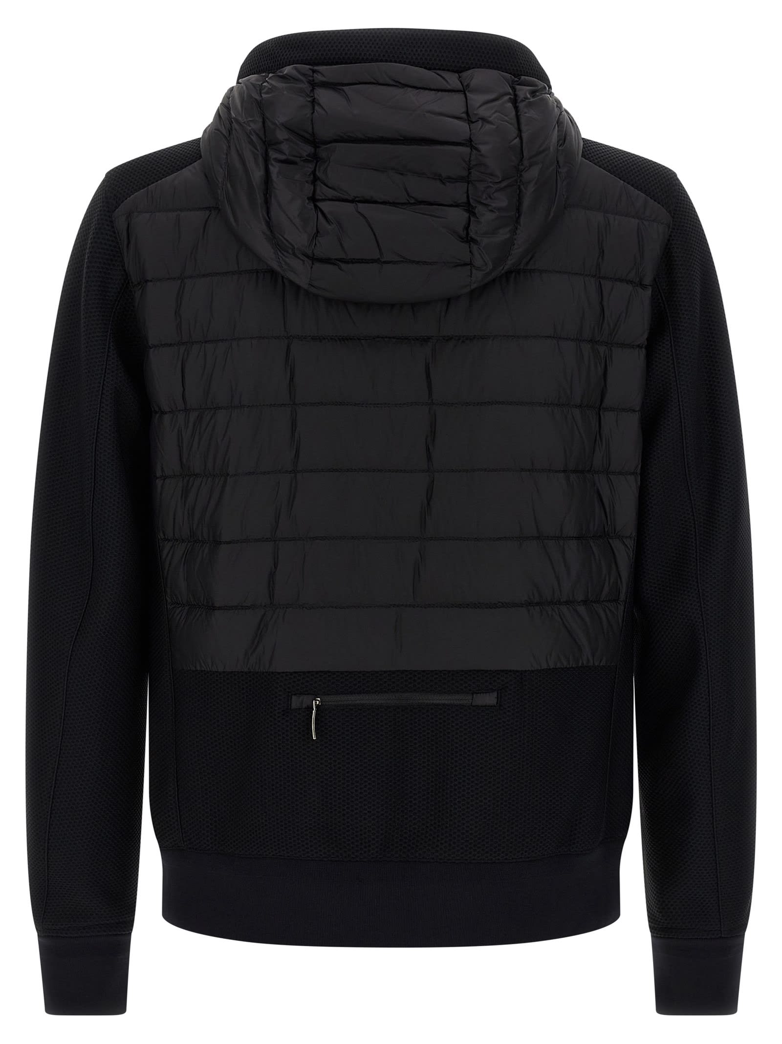 Parajumpers Mick Quilted High-neck Jacket In Black