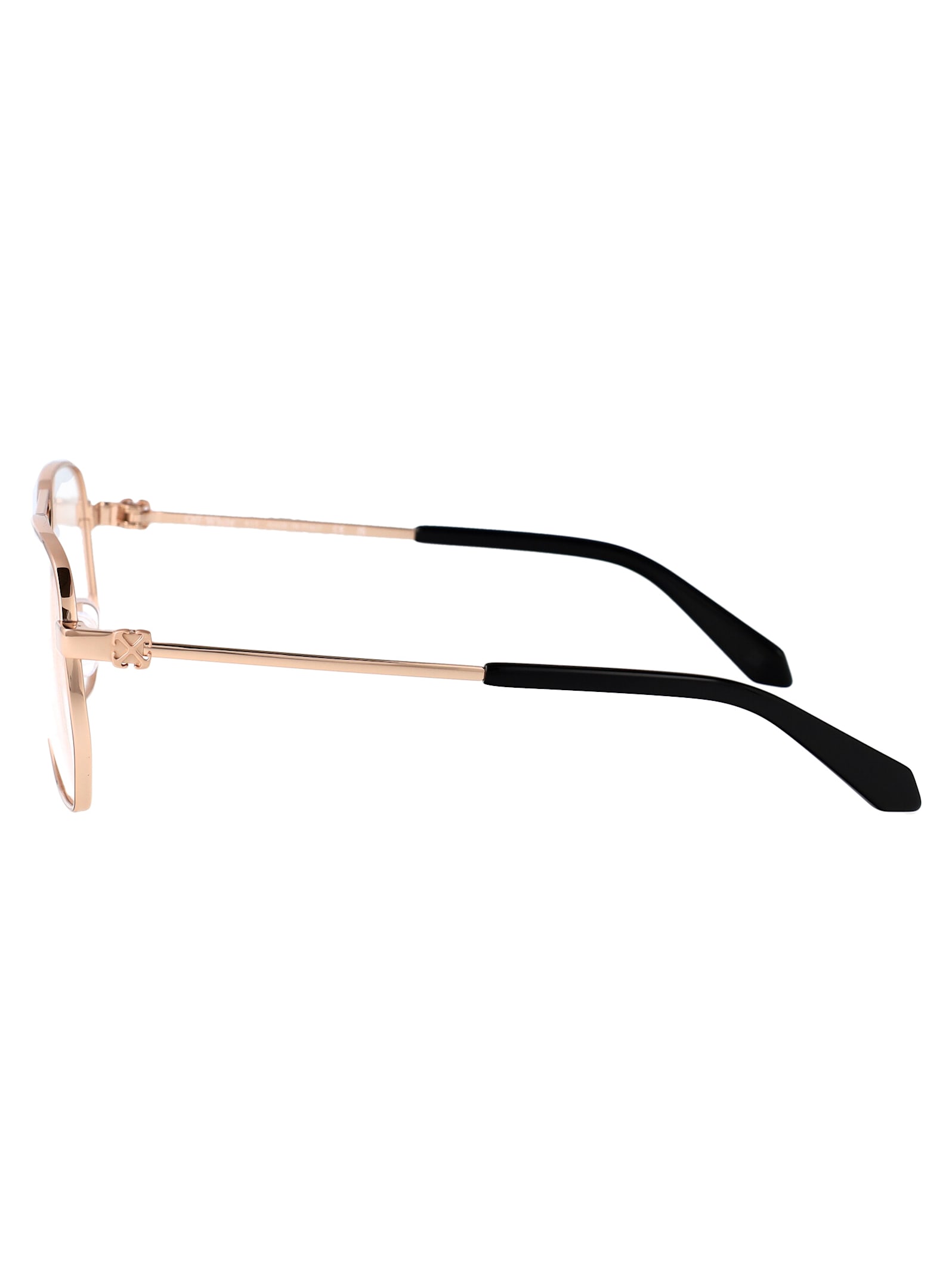 Off-white Eyewear Style 8a Glasses In Gold Metal