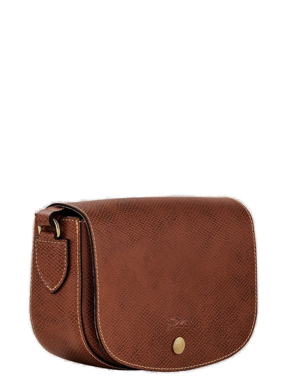 Longchamp S Épure Logo-debossed Crossbody Bag In Buff