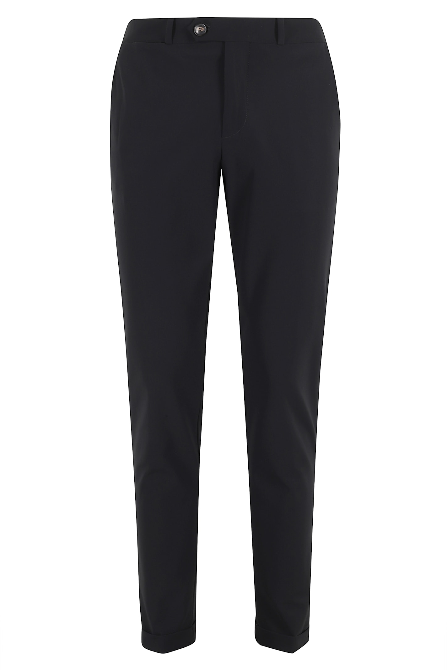 Rrd - Roberto Ricci Design Terzilio Turn-up Hem Chino Pants In Black
