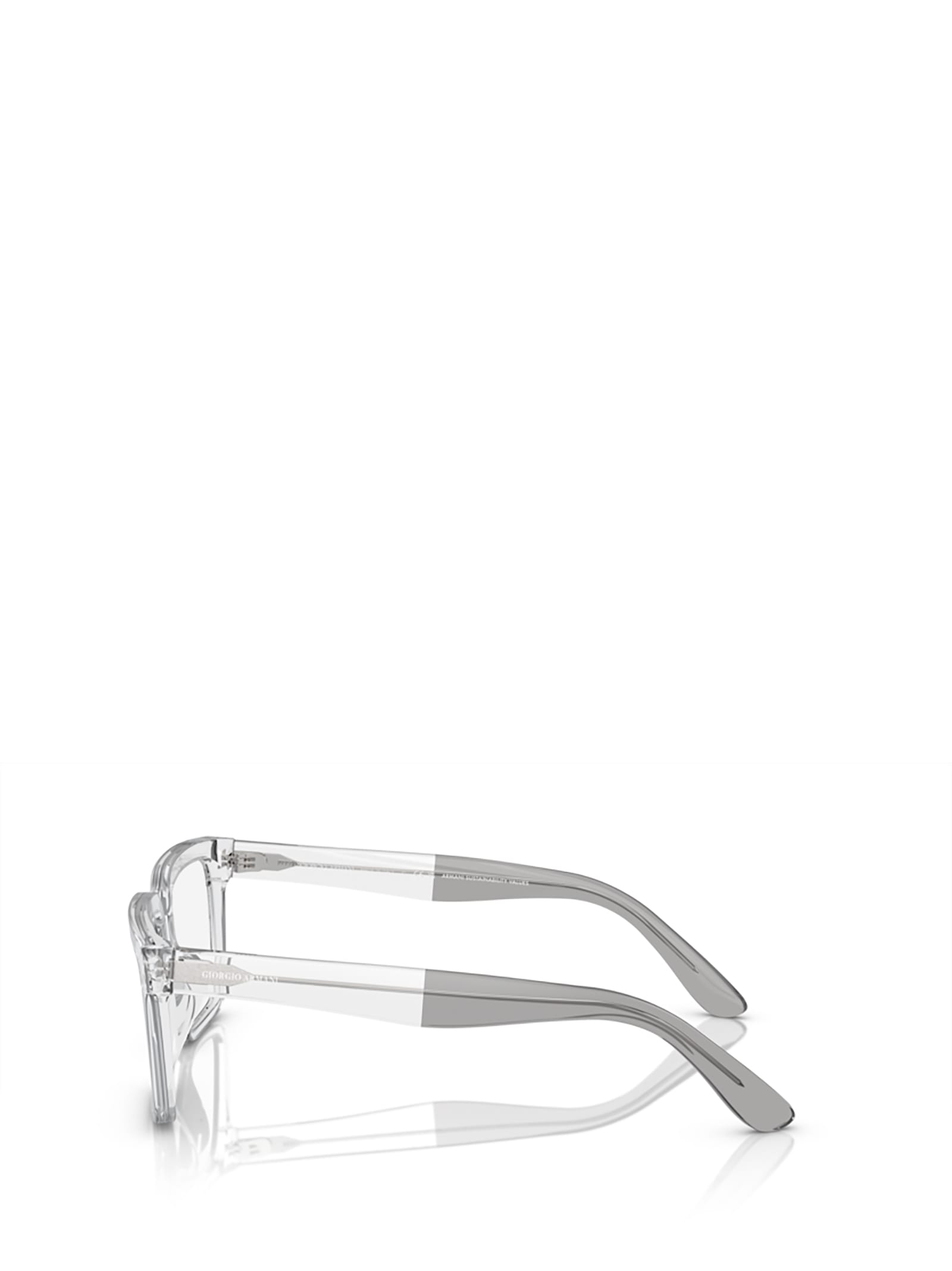 Shop Giorgio Armani Ar7230u Transparent Crystal Glasses