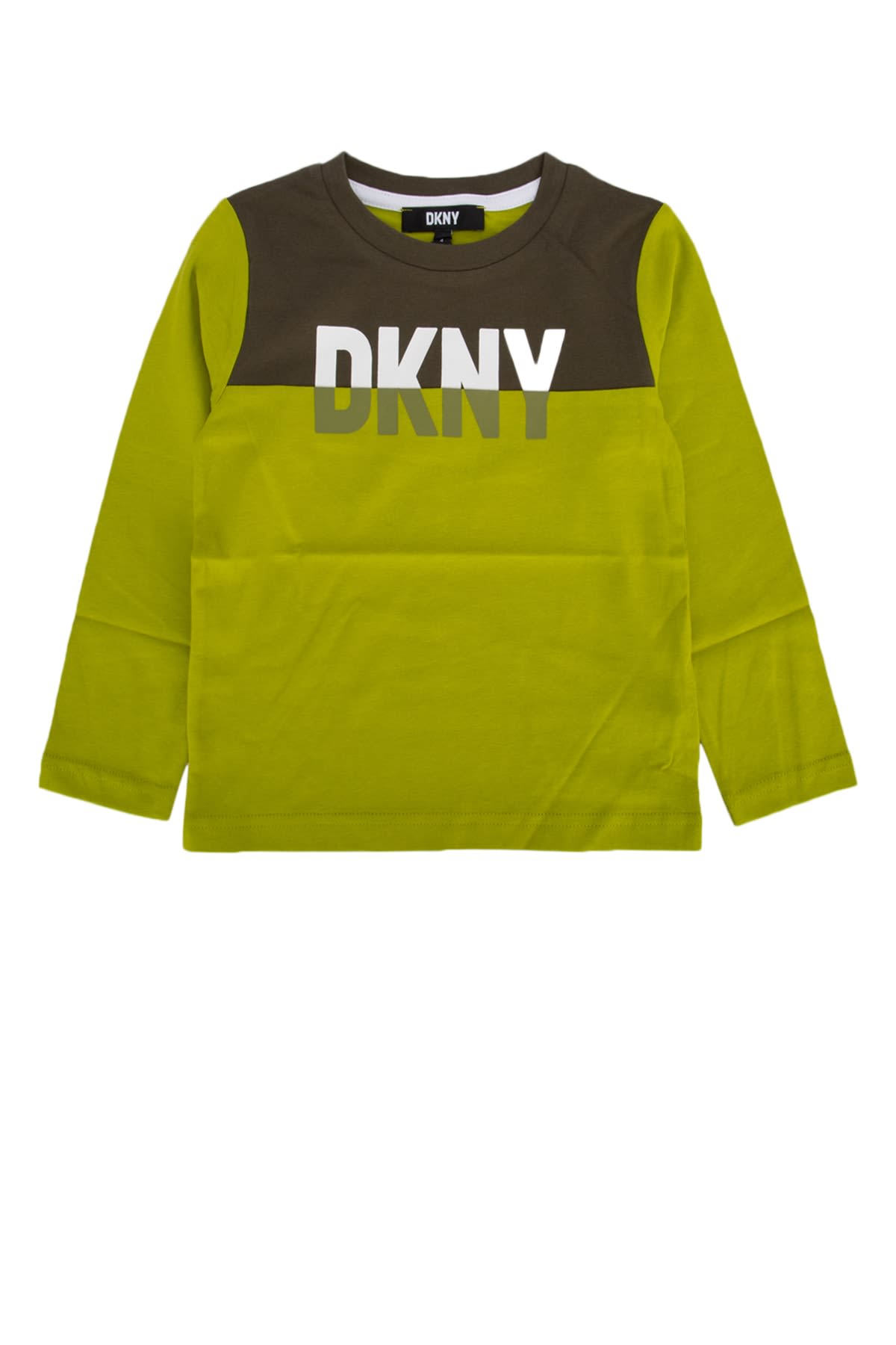 Dkny Colour-block Logo-print Sweatshirt In Anice