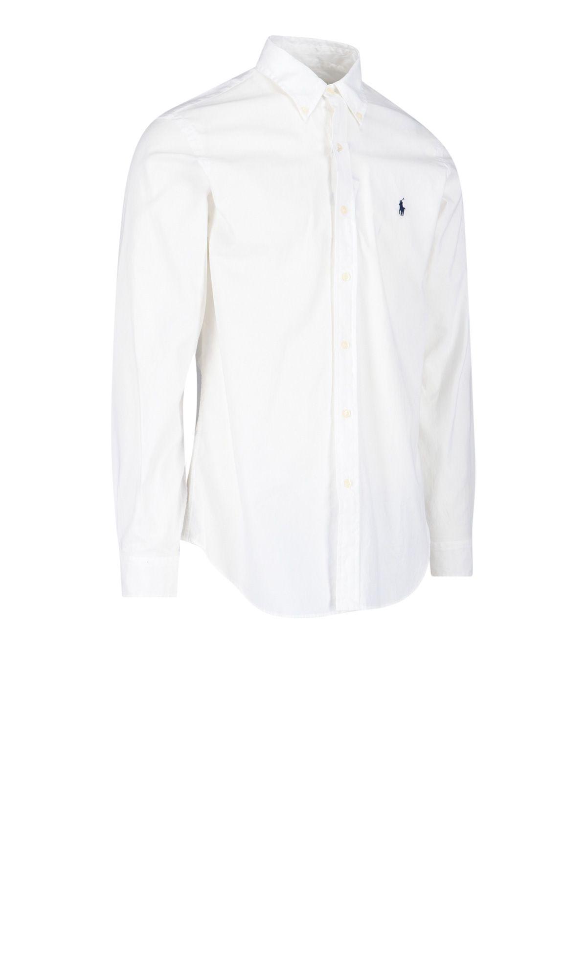 Shop Ralph Lauren Logo Shirt In White