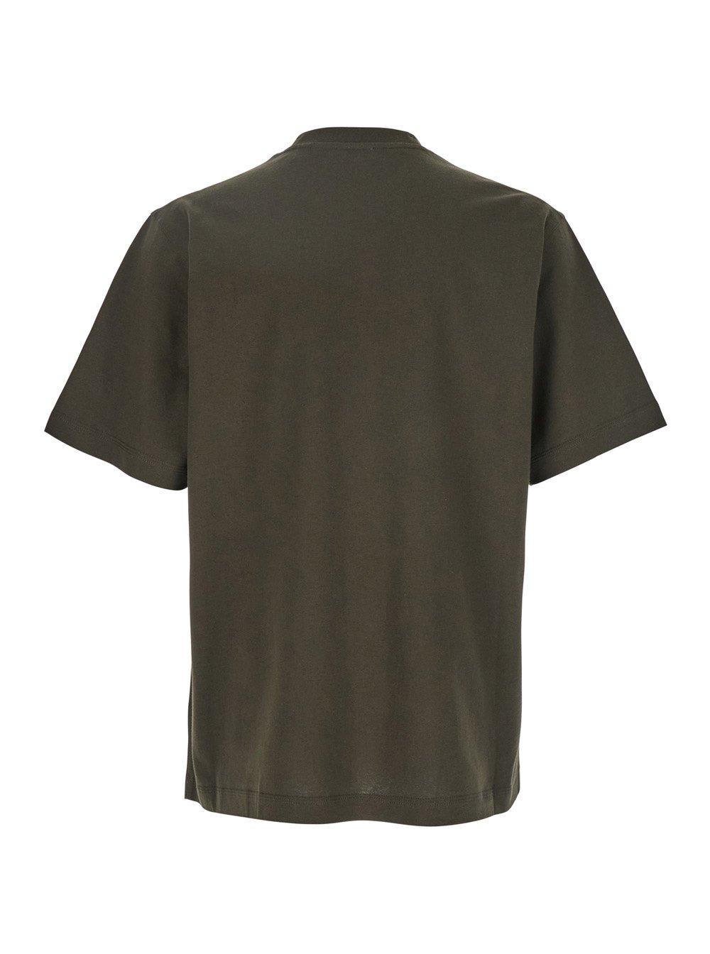 Shop Burberry Equestrian Knight Printed Crewneck T-shirt