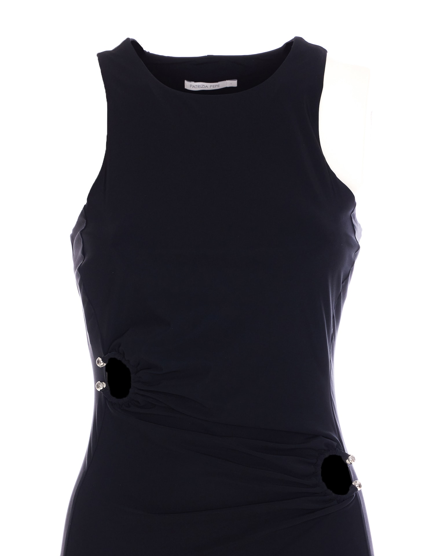 PATRIZIA PEPE MIDI DRESS WITH PIERCING 