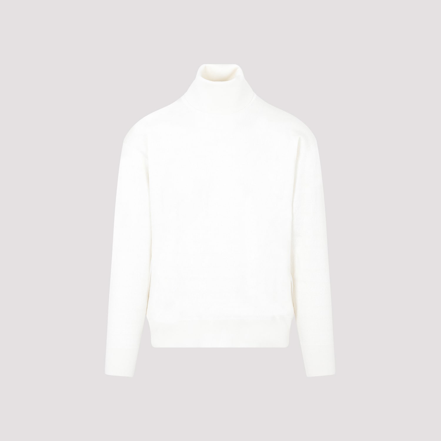 Shop Bally Turtleneck Sweater In Bone