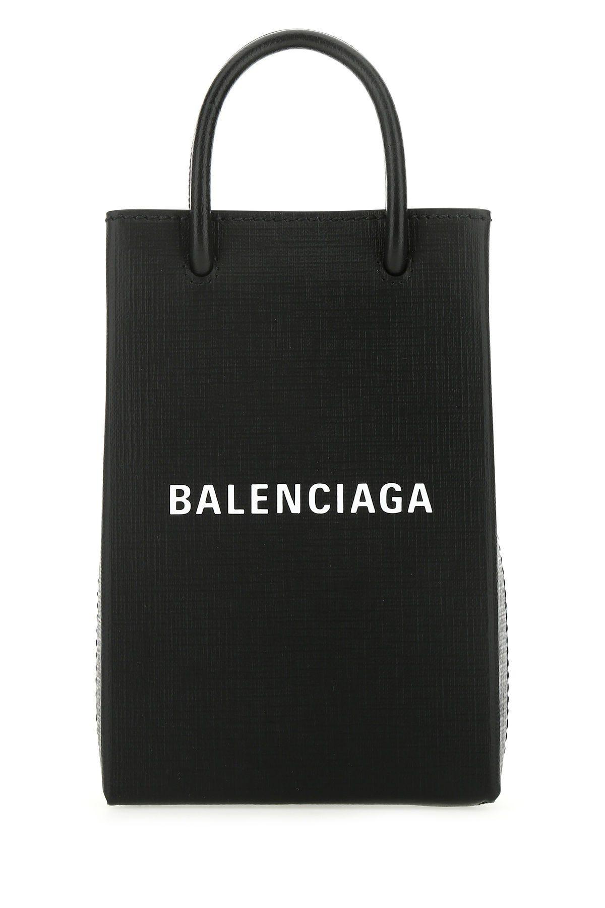 Balenciaga Black Leather Handbag