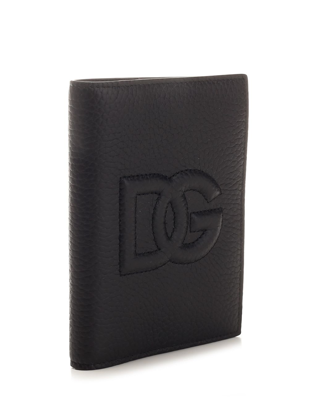 Shop Dolce & Gabbana Classic Business Card Holder In Black