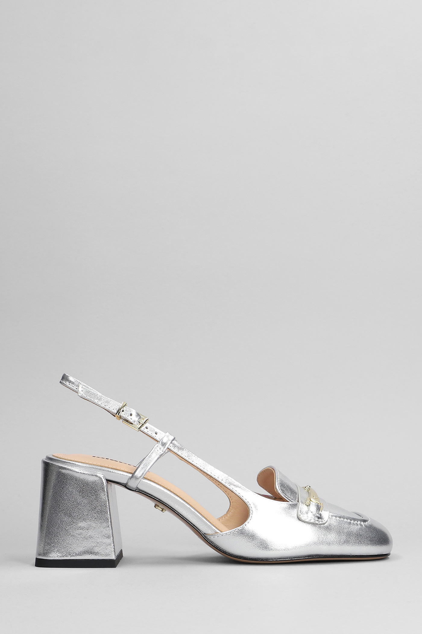 Clover 55 Pumps In Silver Leather