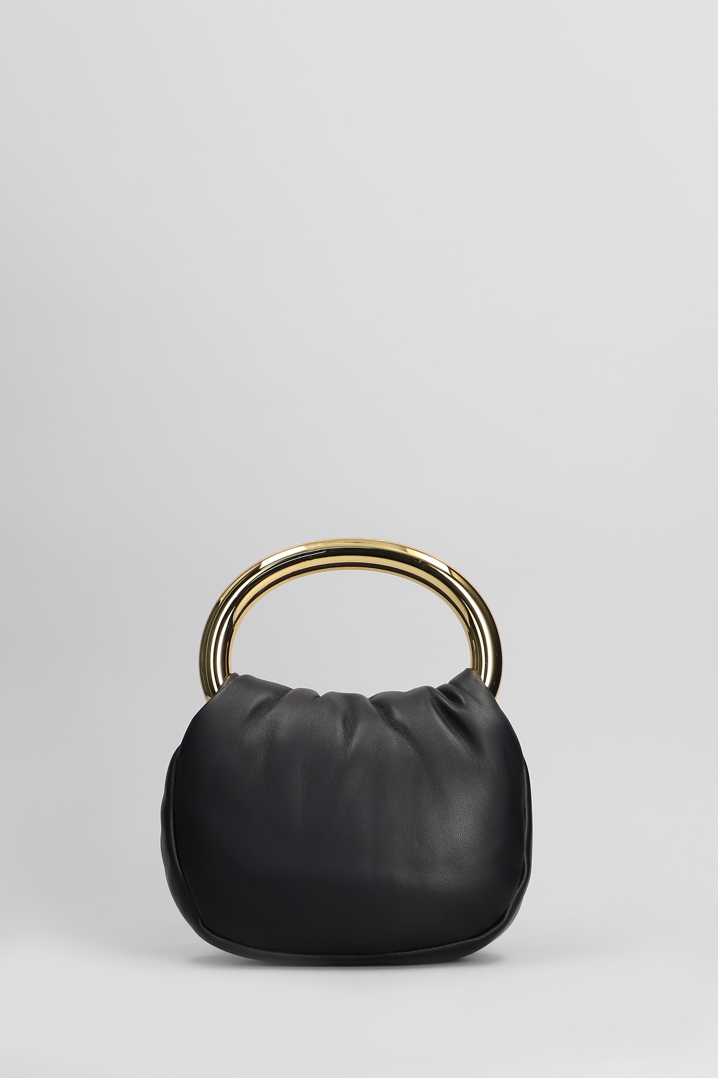 Blumarine Shoulder Bag In Black Leather In Black
