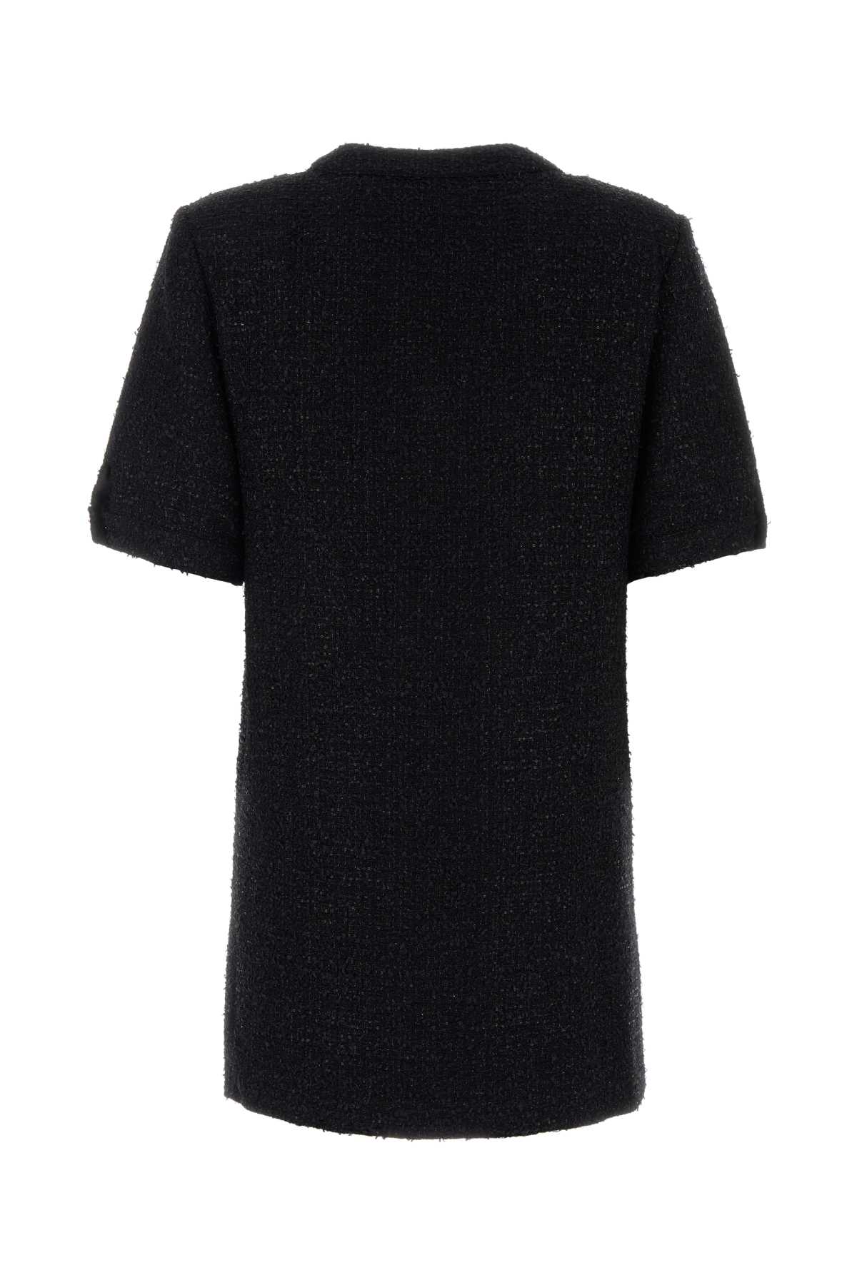 Alessandra Rich Bow-embellished Tweed Dress In Multi