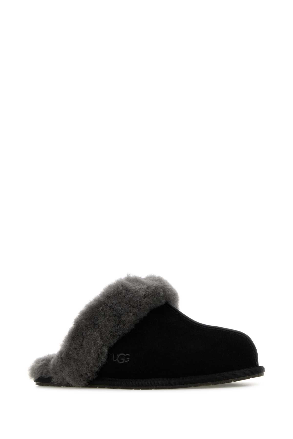 Ugg Scuffette Ii Black Suede Slippers In Black