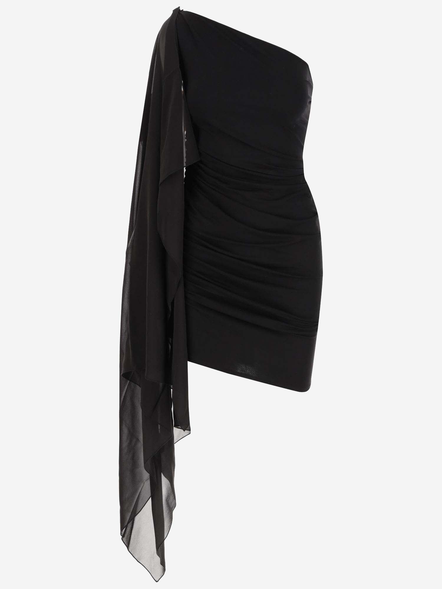 Shop Stephan Janson Mini Dress With Stole In Black