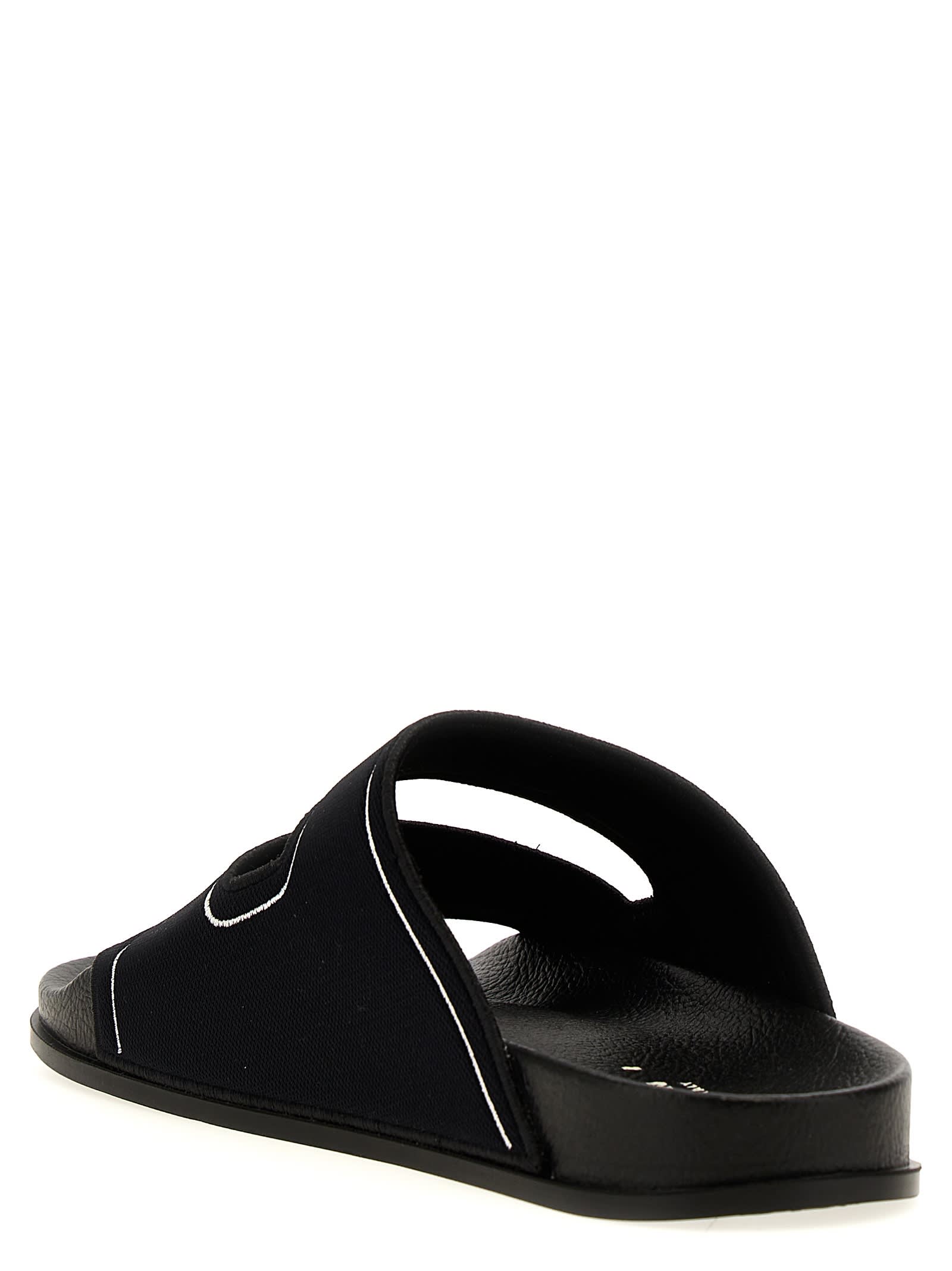Shop Marni Trompe Loeil Sandals In Black