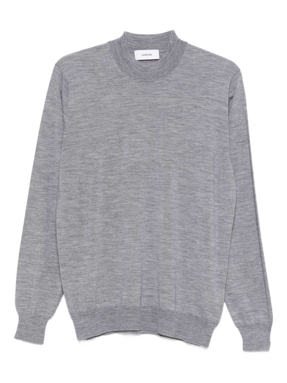 Lardini Mock-neck Sweater In Gray