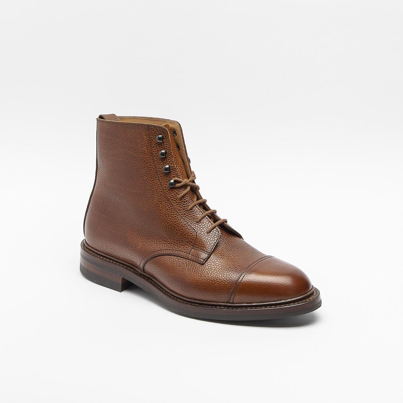 Coniston Tan Grain Calf Laced Up Ankle Boot