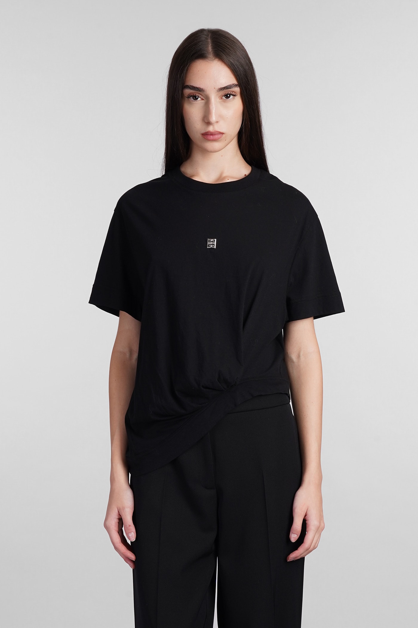 Shop Givenchy T-shirt In Black Cotton